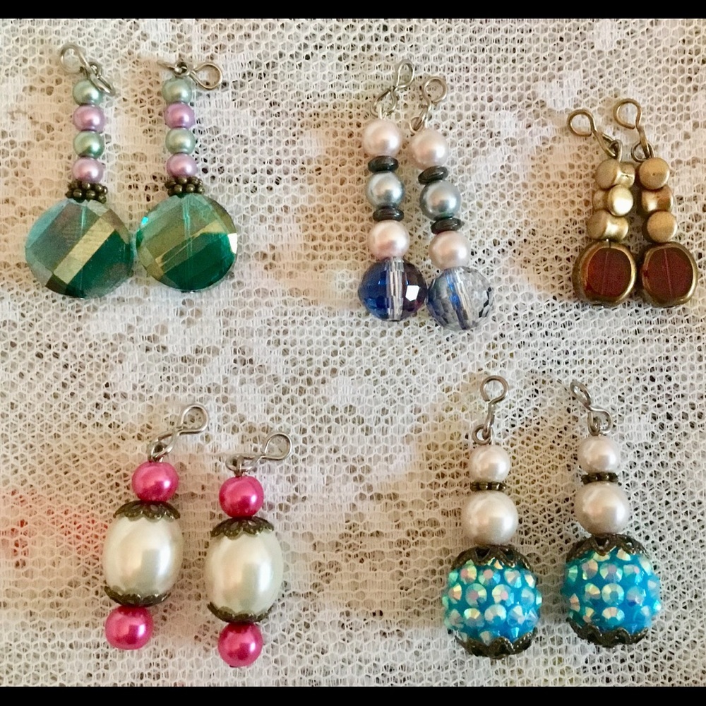 Five Pairs “Sag Free” Dangle Earrings.